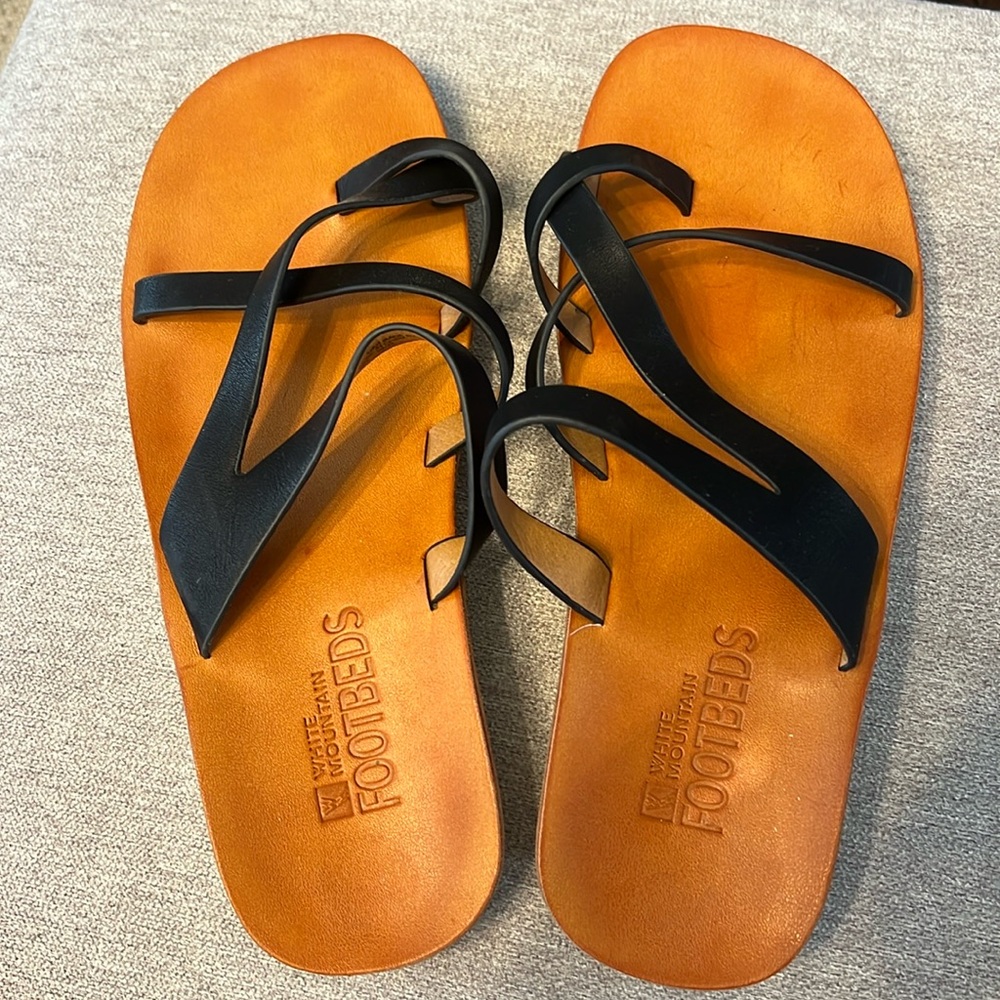 Leather sandals worn maybe twice! Very comfy!